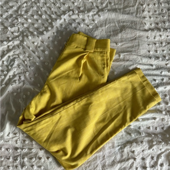 H & M yellow  pants women size 6 size 38 - Picture 6 of 6